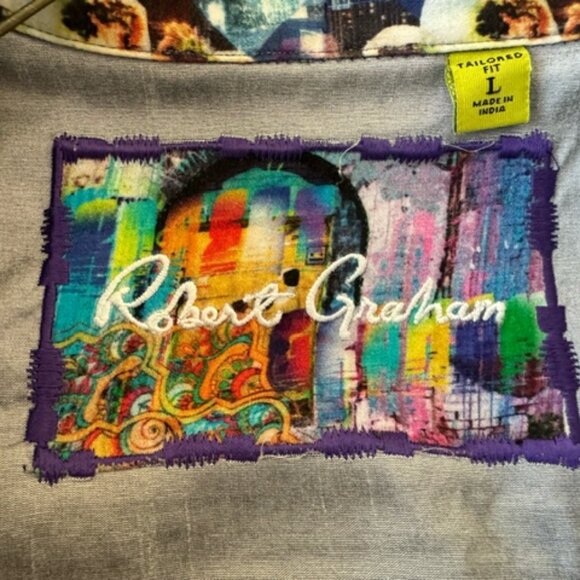 Robert Graham Mens Brightly Colored Dress Shirt - Picture 3 of 4